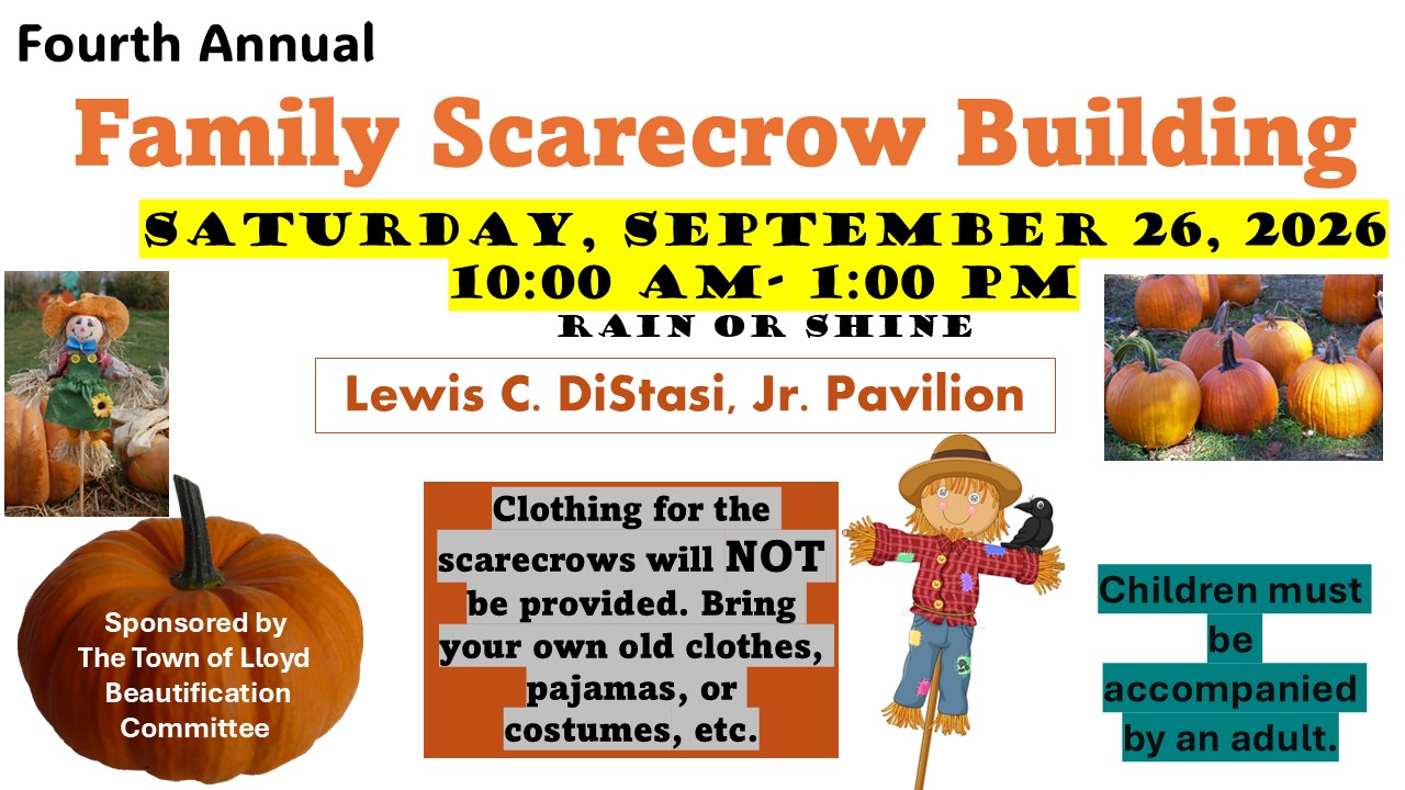 2026 Scarecrow Building Event 09/26/2026 10 AM to 1 PM